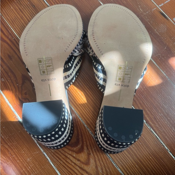 NEW DOLCE VITA “Brilah” Black and Cream Heels Sz 9 - Picture 3 of 13